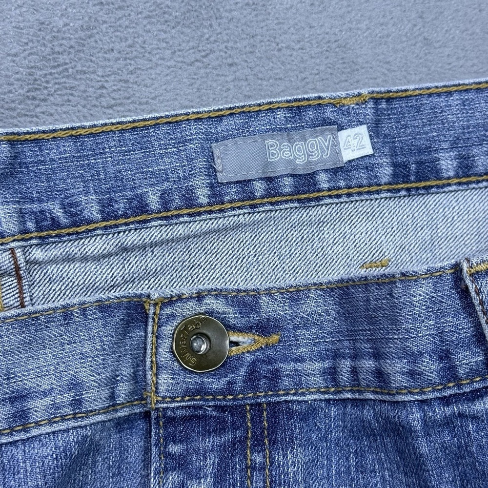 VINTAGE Levis Silver Tab Jeans Mens 42x32 Baggy Retro Y2K Cowboy Rodeo Ranch - Picture 2 of 12